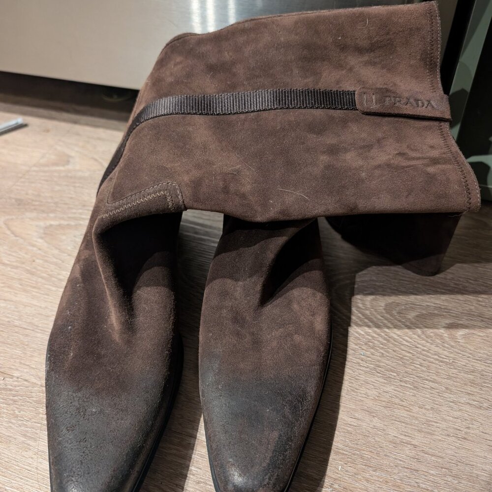 Prada cowboy suede boots - Picture 3 of 7